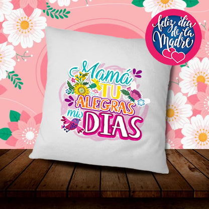 Pack de 5 Diseños para Cojines Día de las Madres – PNG, PDF y Mockups