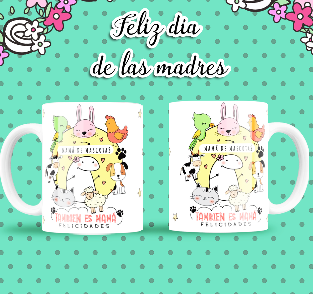 Super Pack de 80 Plantillas Flork para Tazas – Especial Día de las Madres