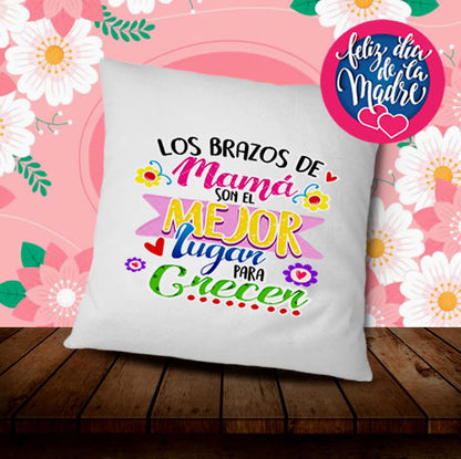 Pack de 5 Diseños para Cojines Día de las Madres – PNG, PDF y Mockups