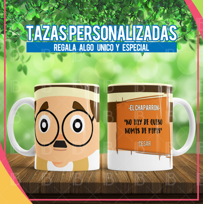 Plantillas La Vecindad – Pack de 19 Diseños para Tazas | PSD + JPG + Mockup