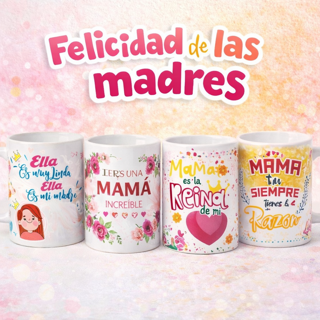 Plantillas para el Día de las Madres – Súper Pack de 50 Plantillas Editables para Sublimación