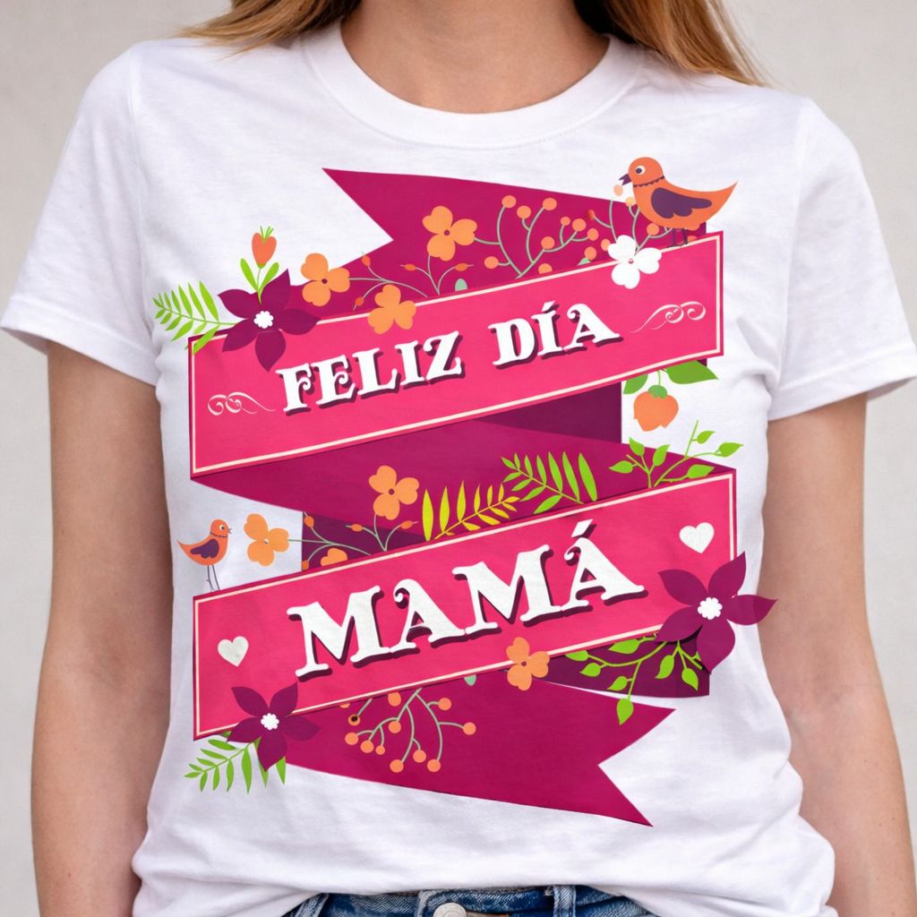 Diseños para Playeras Día de las Madres Pack 10 Diseños – PNG + Fuentes + Mockups