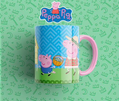 Pack de 10 Plantillas Cerdita para Tazas – Diseño Infantil para Sublimación