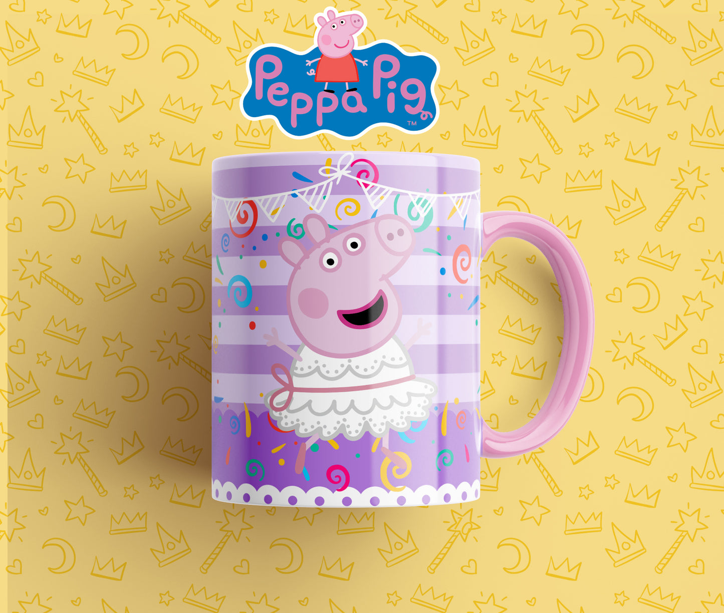 Pack de 10 Plantillas Cerdita para Tazas – Diseño Infantil para Sublimación
