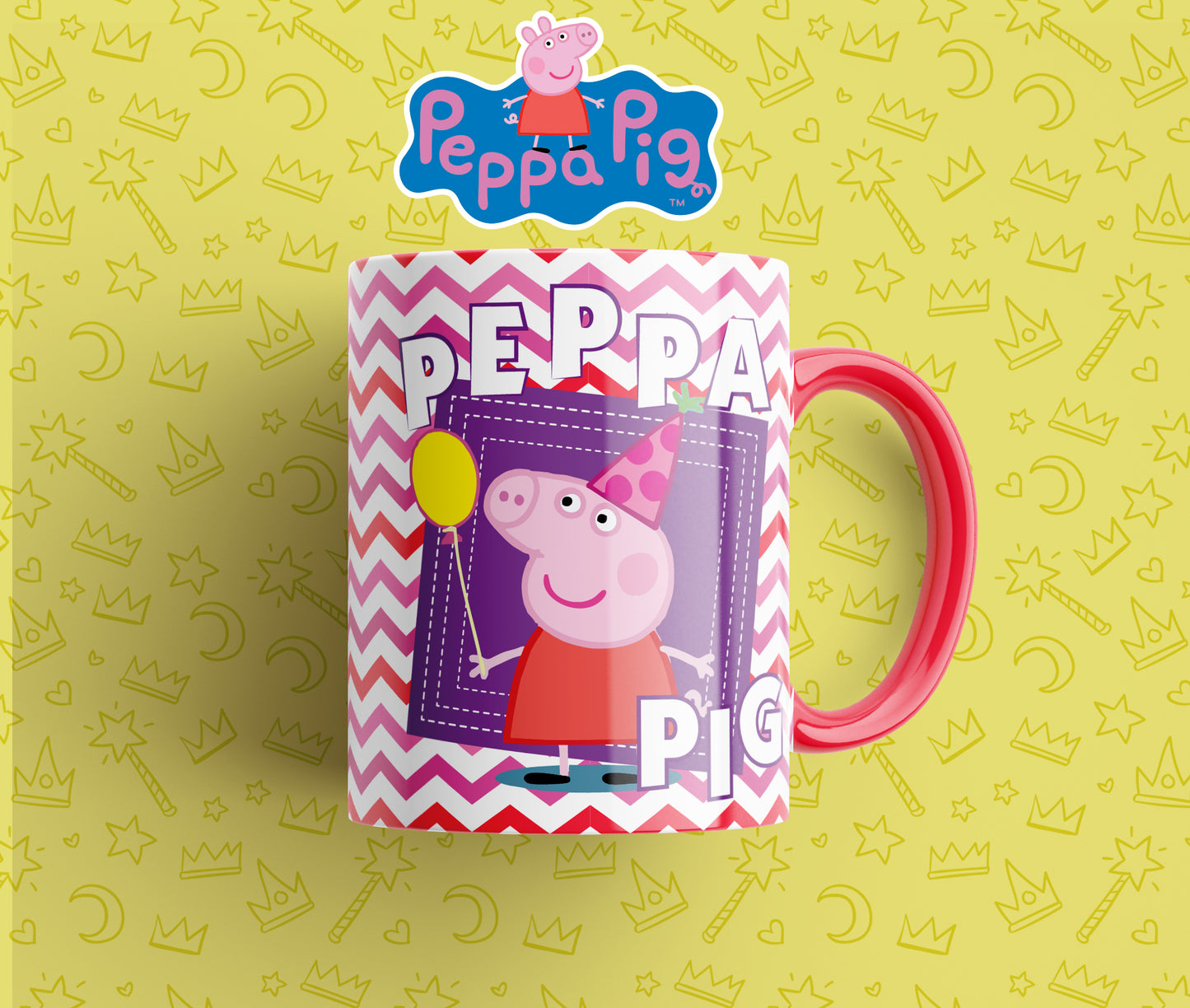 Pack de 10 Plantillas Cerdita para Tazas – Diseño Infantil para Sublimación