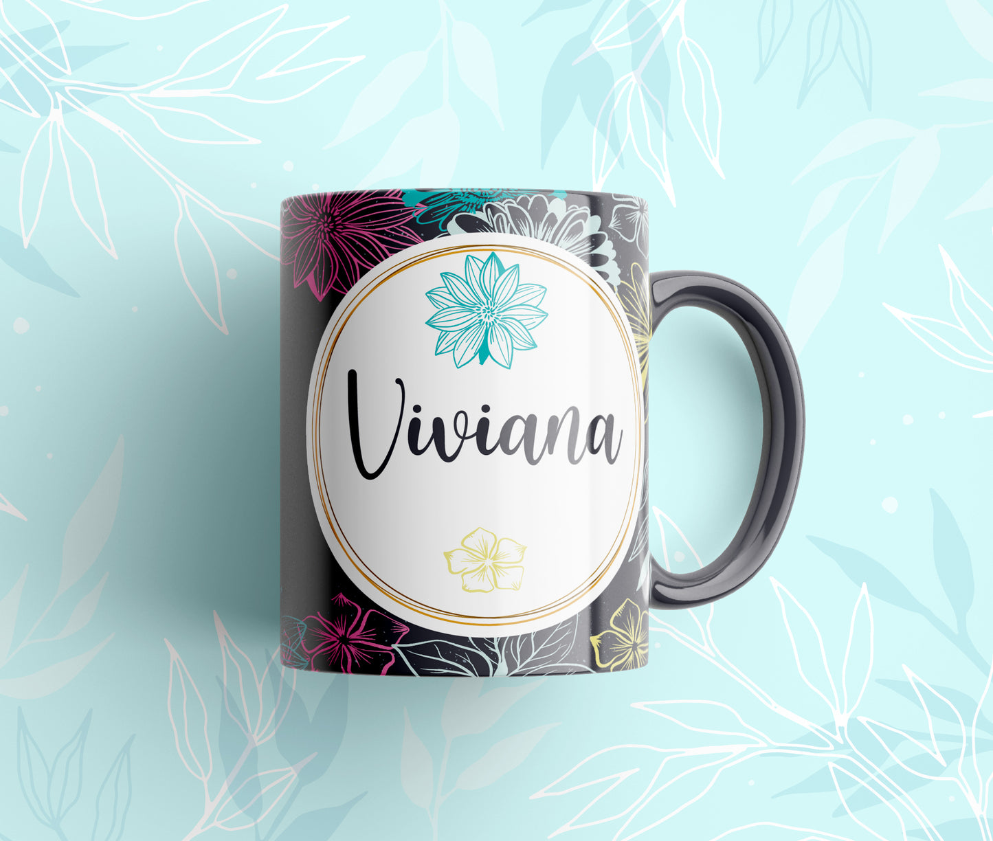 Diseños Florales para Mamá Pack 15 Plantillas de Tazas Personalizadas | Día de las Madres
