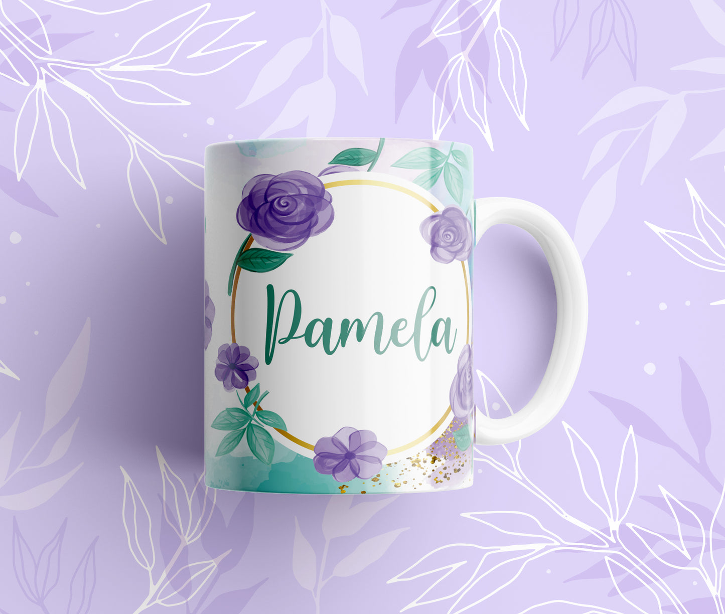 Diseños Florales para Mamá Pack 15 Plantillas de Tazas Personalizadas | Día de las Madres